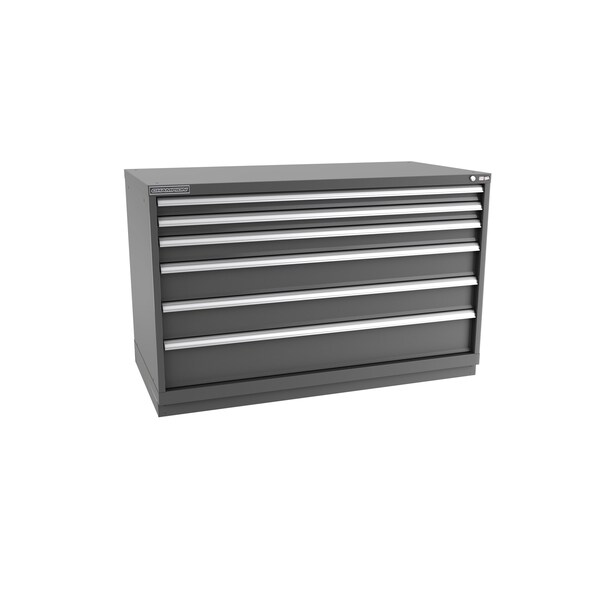 Champion Tool Storage Modular Drawer Cabinet, 6 Drawer, Dark Gray, Steel, 56-1/2 in W x 28-1/2 in D x 36 in H D15000601ILCFTB-DG - main